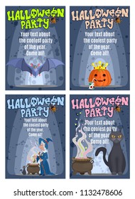 large selection of posters for printing halloween party