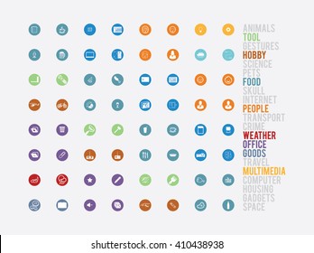 Large selection of simple sorted icons for web interface and graphics on various subjects. Collection of high quality icons for working with Web graphics.
