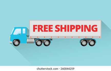 Large Semi Truck - Free Shipping Design