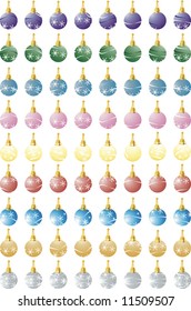 Large set of Christmas Bulbs.