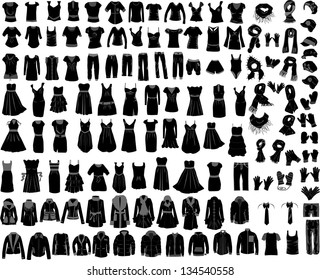 large set of clothes male female