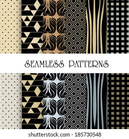 Large set of color swatches background
