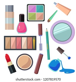 Cosmetics Set Drawing By Hand Nail Stock Vector (Royalty Free ...