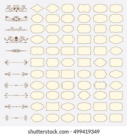 
A large set of frames and dividers
