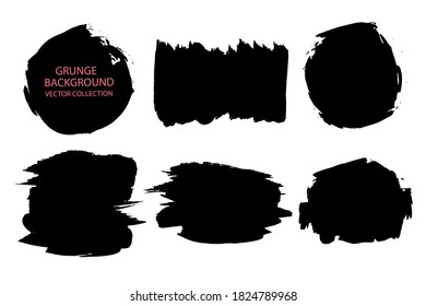 Un gran conjunto de elementos gruesos.Pincel, trazos, banners, bordes, marco o fondo para el texto.