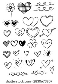 Large set hand drawn