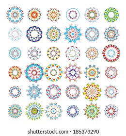 Large set of Kaleidoscope Flower Patterns