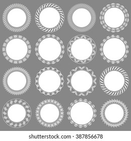 
A large set of lacy napkins . Vector illustration.
