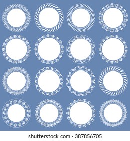 
A large set of lacy napkins . Vector illustration.
