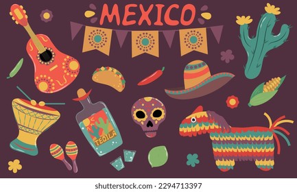 A large set of objects of Mexican culture