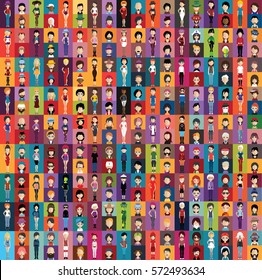 Large Set Of People Avatar ( With Full Body And Torso Variations)