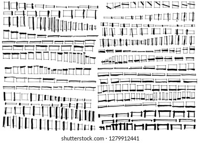 Large Set Stripes Lines Vector Set Stock Vector (Royalty Free ...