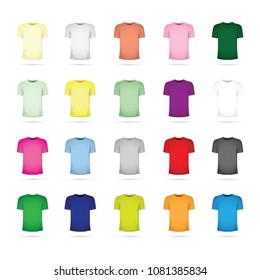 large set of t-shirts