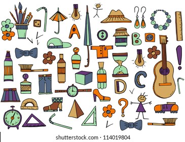 Large set of various subjects