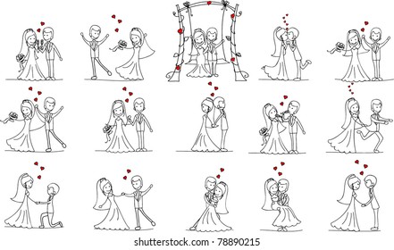 Large set of wedding pictures