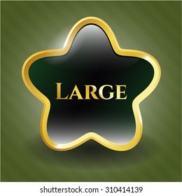 Large shiny emblem