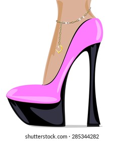 large shoe and bracelet