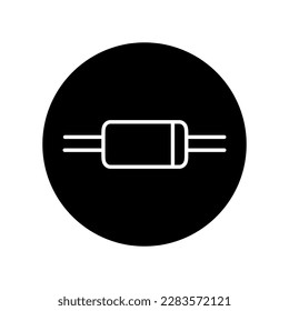 Large signal diodes
(rectifier diodes) black line icon. Pictogram for web page, mobile app, promo.