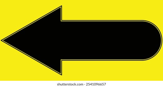 large size black  long arrow.  Straight long arrow icon. black long arrow pointing to right site in isolated background eps 10.