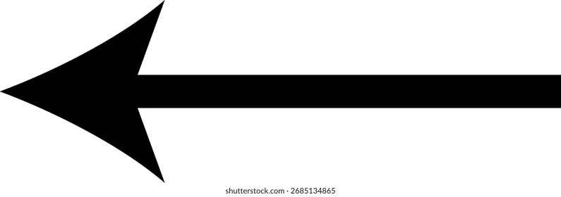 large size black long arrow. Straight long arrow icon. black long arrow pointing to right site in isolated background eps 10. vector illustration