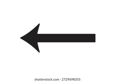 large size black long arrow. Straight long arrow icon. black long arrow pointing to right site in isolated white background.