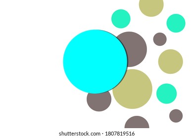 large and small circles of various colors. suitable for backgrounds, web design, templates, posters and banners
