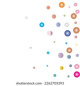 Large and small colored circles.