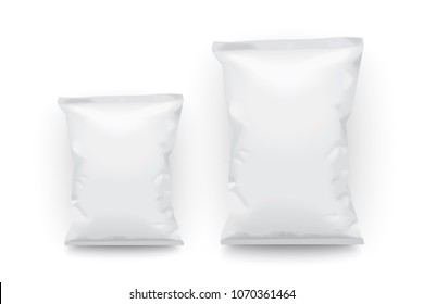 large and small packaging mock up vector
