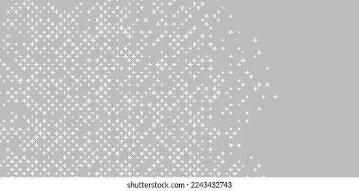 Large and small snowflake textures, light images, monotone background materials, vector materials