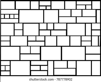 Large and small stone textures i various combination of gravel size, shape and pattern style