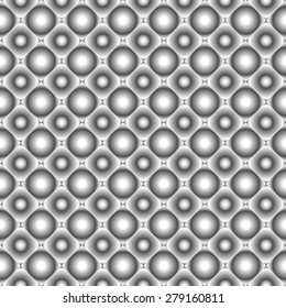 large and small white balls in the cells. abstract background