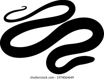 Large Snake Crawling Vector Image Stock Vector (Royalty Free ...