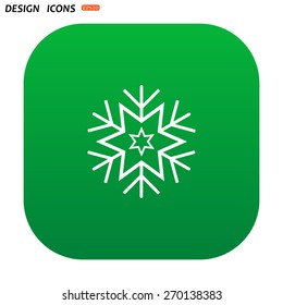 large  snowflake. icon. vector design