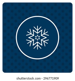 large  snowflake. icon. vector design