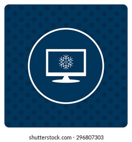 large snowflake. icon. vector design