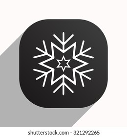 large  snowflake. icon. vector design