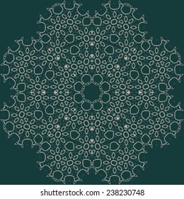 large sophisticated symmetric floral pattern in Arab style