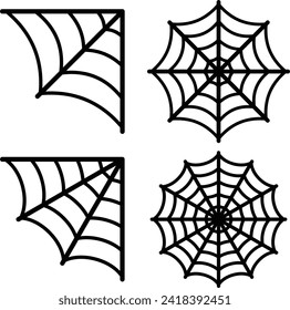 Large spiderweb instant digital download eps