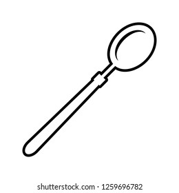 large spoon icon. Element of kitchen tools for mobile concept and web apps icon. Thin line icon for website design and development, app development