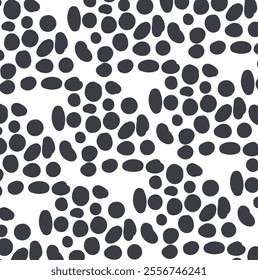 Large spots create a texture or surface similar to animal skin.