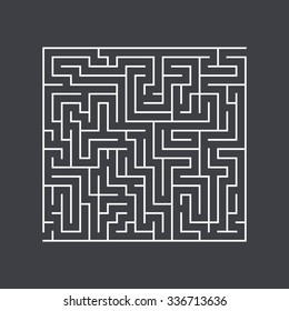 large square maze confusion conundrum on a dark background