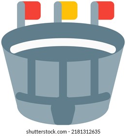 Large stadium for hosting multiple games