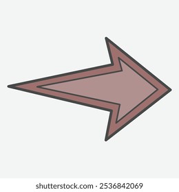 A large, stylized left arrow in a muted color scheme, indicating direction or movement.
