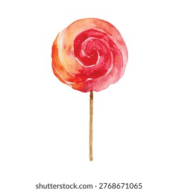 Large swirly lollipop on stick sweet