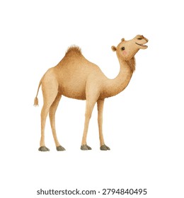 A large tan camel standing upright