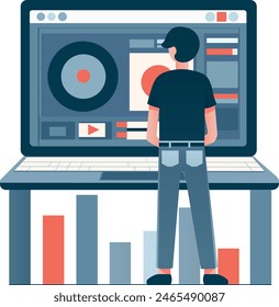 A large tasks for working on a laptop