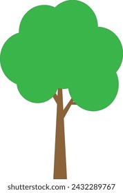 large tree greening the park