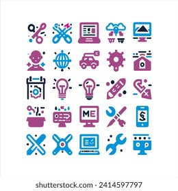 Large UI icon pack. Thin line icon pack. elegant 