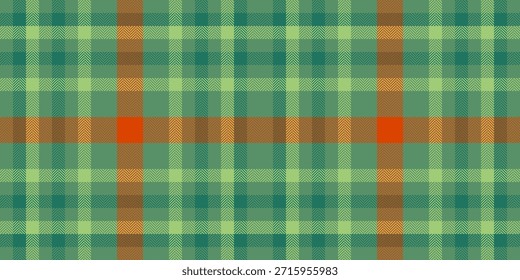 Tecido de fundo grande vetor, textura xadrez têxtil canadense. Marcador de verificação de padrão contínuo de página na paleta de cores verde e azul-petróleo.