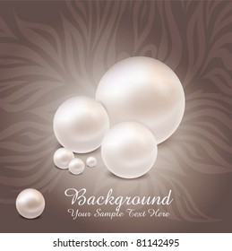 large vector on a luxurious pearl background with patterns